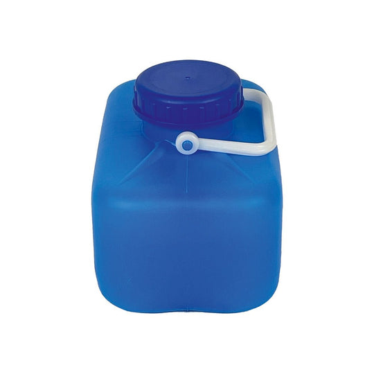 1.3 gallon blue canister side view