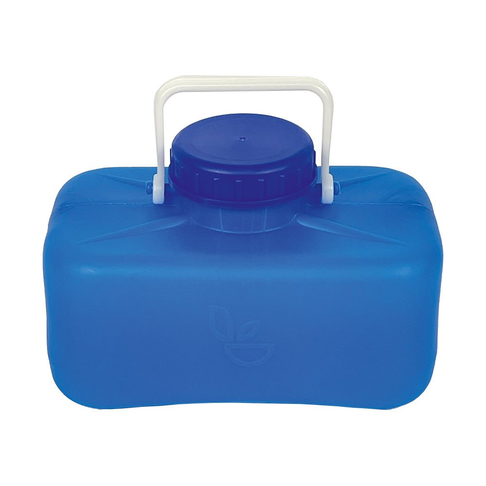1.3 gallon blue canister front view