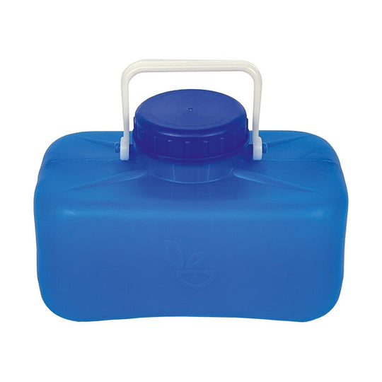 1.3 gallon blue canister front view