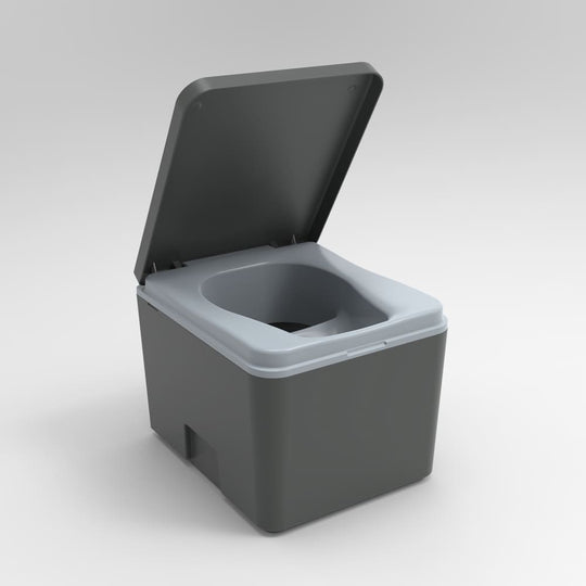Evo S dark gray open lid