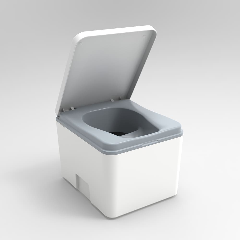 Evo S white open lid