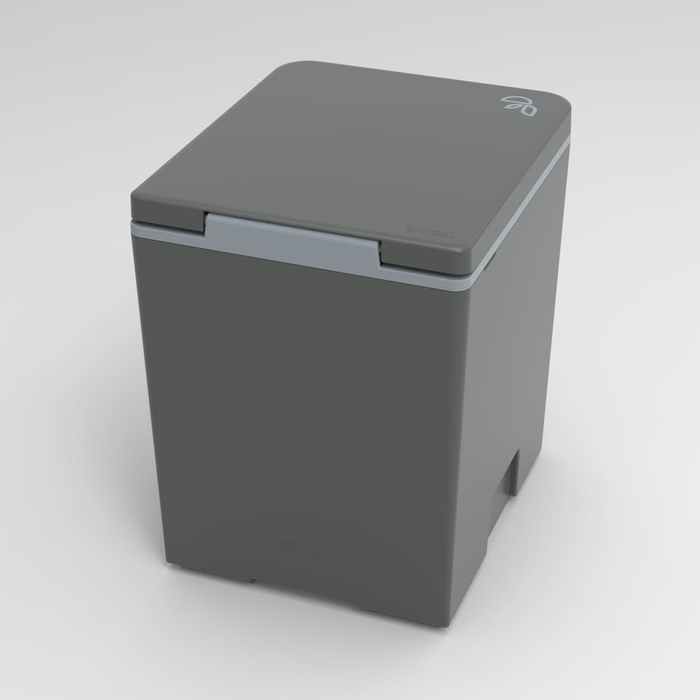 Trelino Evo L anthracite closed lid back view