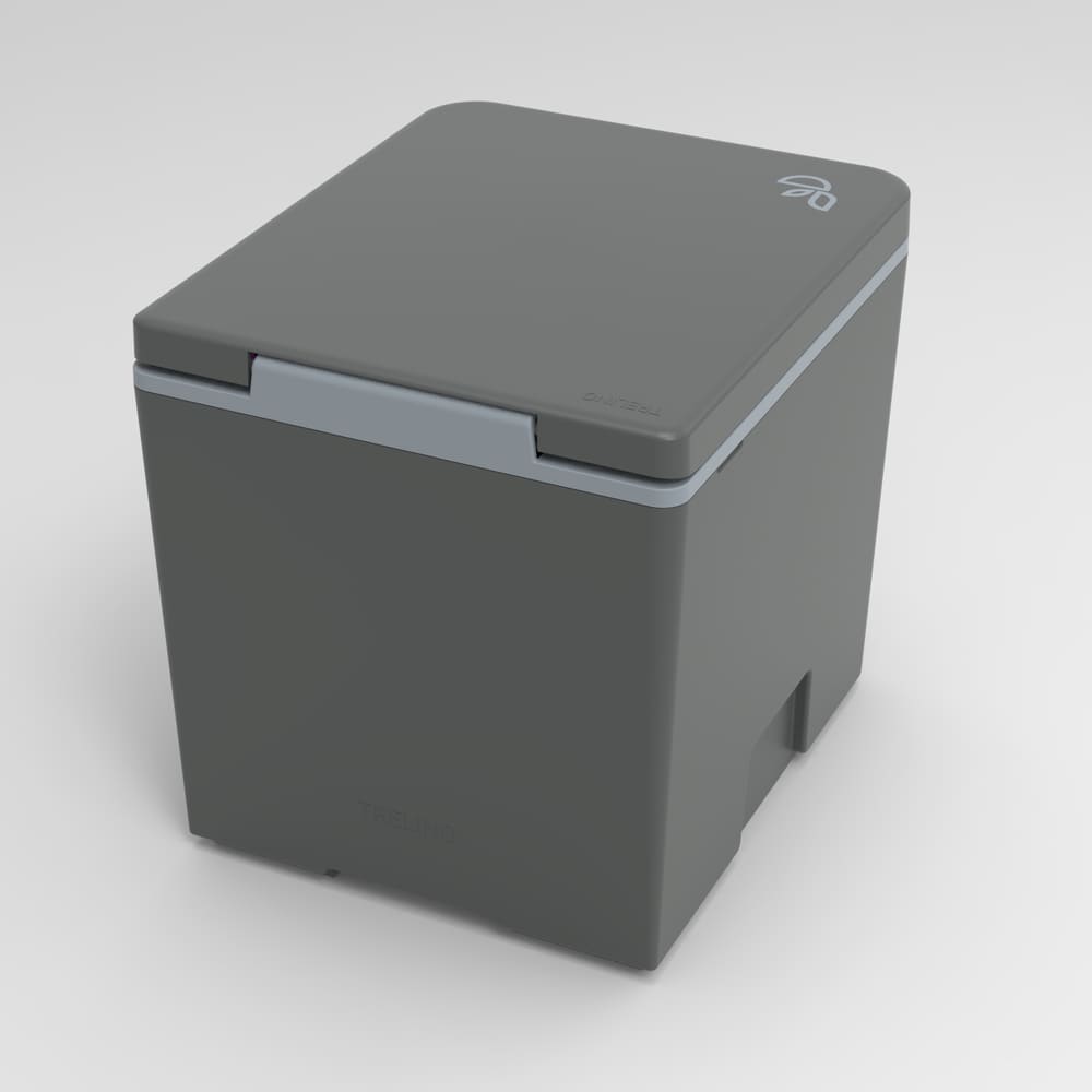 Trelino Evo M anthracite closed lid back view