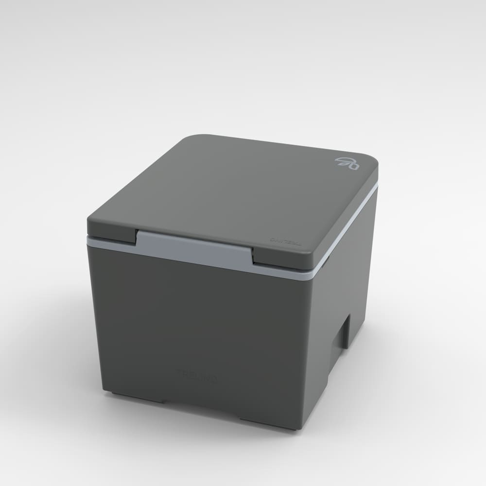 Trelino Evo S gray back view